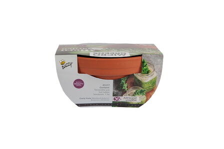 Buzzy&reg; Microgreens Terracotta schaal Boerenkool