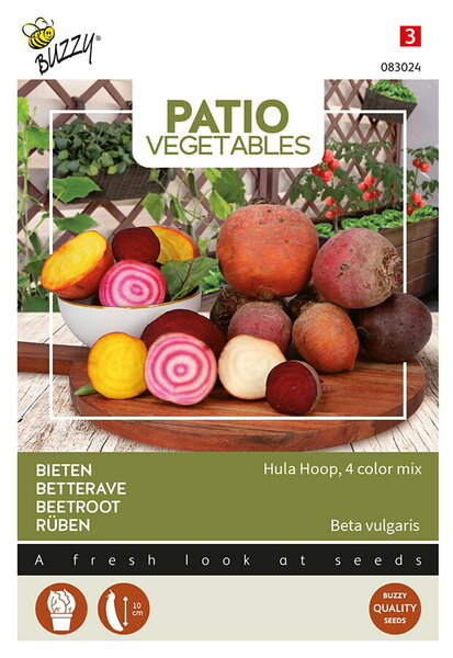 Buzzy&reg; Patio Veggies, Bieten Hula Hoop, 4 kleuren