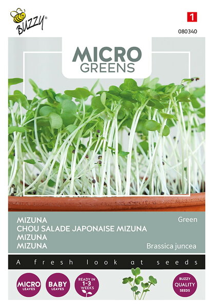 Buzzy&reg; Microgreens, Mizuna Green