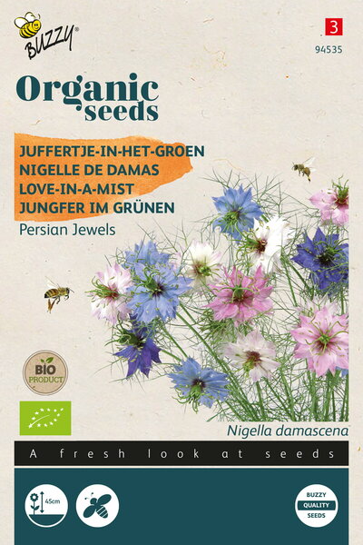 Buzzy&reg; Organic Nigella, Juffertje-in-het groen Persian Jewel
