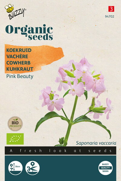 Buzzy&reg; Organic Saponaria, Koekruid Pink Beauty (BIO)