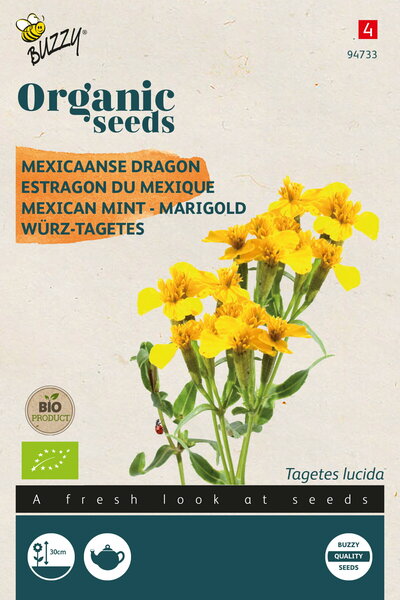 Buzzy&reg; Organic Tagetes Lucida, Mexicaanse dragon (BIO)