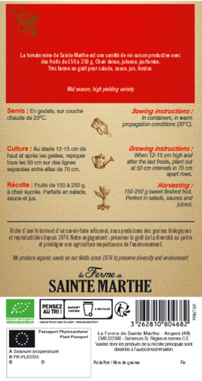 Tomaat &#039;Reine de Saint Marthe&#039;