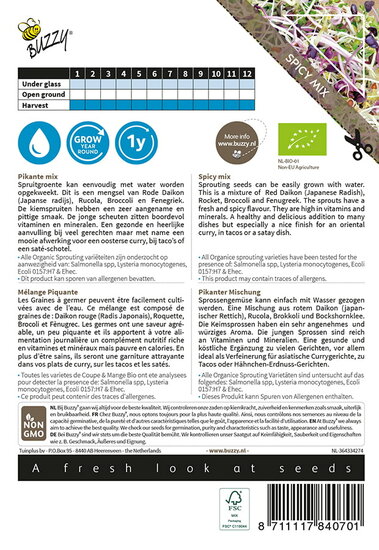 Buzzy&reg; Organic Sprouting Salademengsel pikant (BIO)