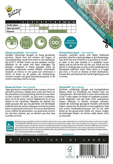 Buzzy&reg; Ornamental Grasses Chinees prachtriet &#039;New Hybrids&#039;