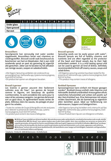 Buzzy&reg; Organic Sprouting Broccolikers (BIO)