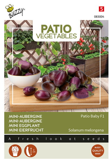 Buzzy&reg; Patio Veggies, Aubergine Patio Baby F1