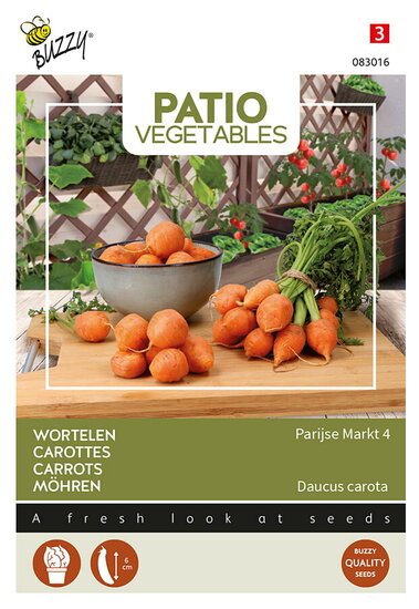 Buzzy&reg; Patio Veggies, Wortel Parijse Markt