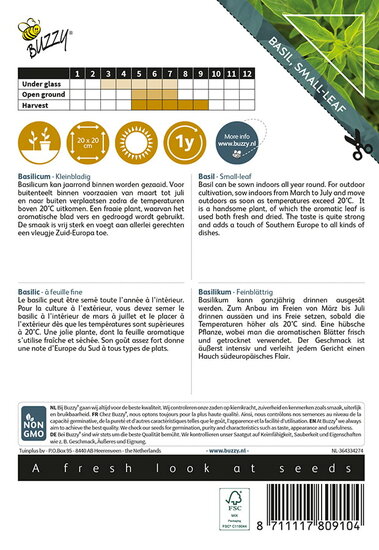 Buzzy&reg; Basilicum Small-leaf