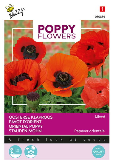 Buzzy&reg; Poppy Flowers, Oosterse klaproos gemengd