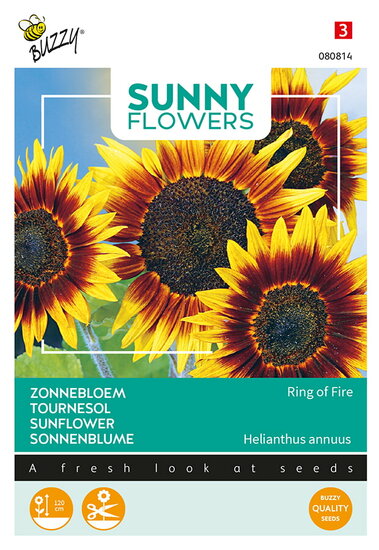 Buzzy&reg; Sunny Flowers, Zonnebloem Ring of Fire