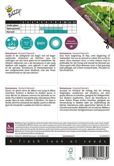 Buzzy&reg; Xotica Komatsuna, Mustard Spinach