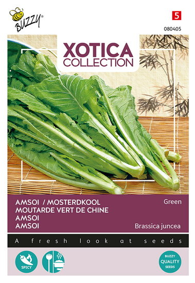 Buzzy&reg; Xotica Groene Amsoi of Mosterdkool