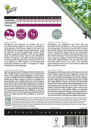 Buzzy&reg; Microgreens, Tatsoi