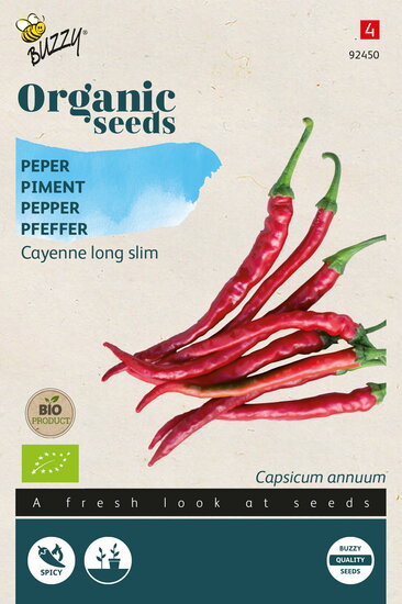 Buzzy&reg; Organic Peper Cayenne long slim (BIO)