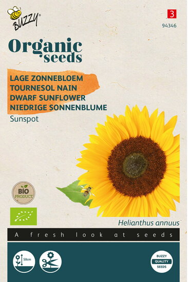 Buzzy&reg; Organic Helianthus, Lage zonnebloem Sunspot (BIO)