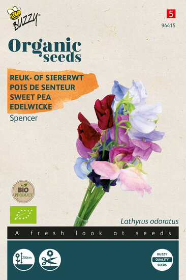 Buzzy&reg; Organic Lathyrus, Reuk- of Siererwt Spencer (BIO)