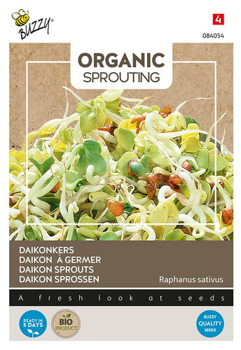 Buzzy® Organic Sprouting Daikonkers  (BIO)