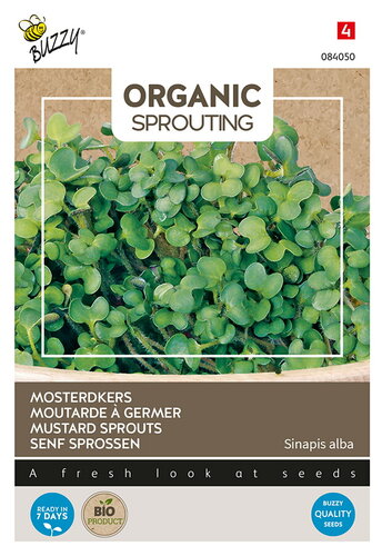 Buzzy® Organic Sprouting Mosterdkers  (BIO)