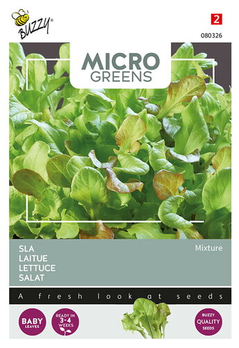 Buzzy® Microgreens, Sla gemengd Buzzy® Microgreens, Sla gemengd