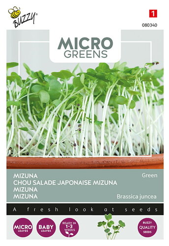 Buzzy® Microgreens, Mizuna Green Buzzy® Microgreens, Mizuna Green