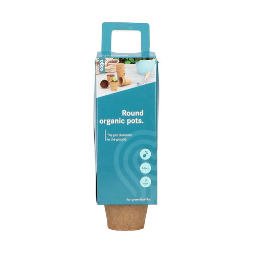 SOGO Biologische Potjes 6cm rond 14st.