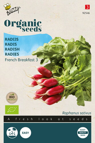 Buzzy® Organic Radijs French Breakfast 3 (BIO) Buzzy® Organic Radijs French Breakfast 3 (BIO)