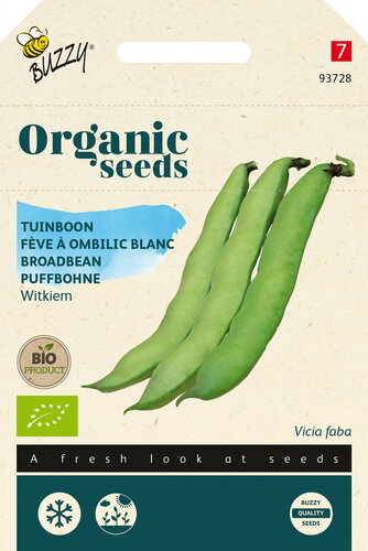 Buzzy® Organic Tuinbonen Witkiem 50g (BIO) Buzzy® Organic Tuinbonen Witkiem 50g (BIO)