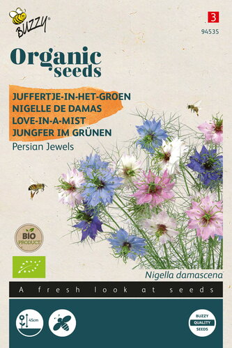 Buzzy® Organic Nigella, Juffertje-in-het groen Persian Jewel